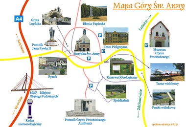 Mapa - Góra Św. Anny mapa - gora sw. anny