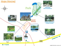 Mapa Mosznej - Zamek i Park mapa mosznej